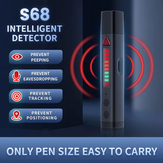 S68 GPS 추적기 찾기 스파이 버그 탐지기 숨겨진 카메라 신호 탐지기