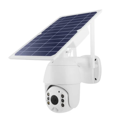 1080P 태양 전지 패널 무선 PTZ 충전식 배터리 카메라 야외 감시 보안 배터리 WiFi CCTV 카메라